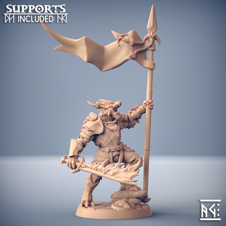 Dragonguard - Pose D - Unpainted Miniature