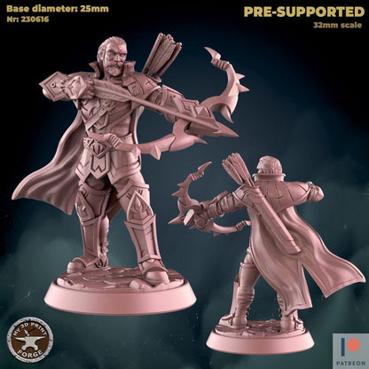 Undead Hunter - 3 Poses - Unpainted Miniature