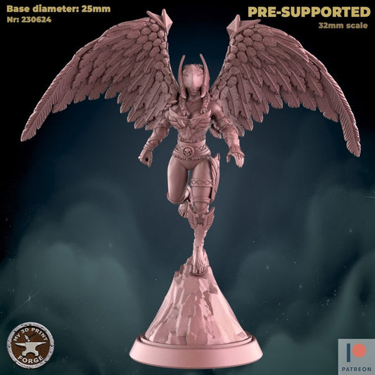 Undead Valkyrie - 2 Poses - Unpainted Miniature