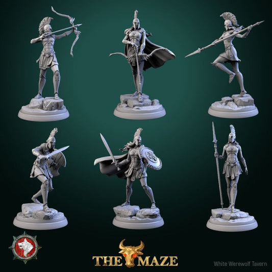 Amazons - Female Guards - Unpainted Miniature