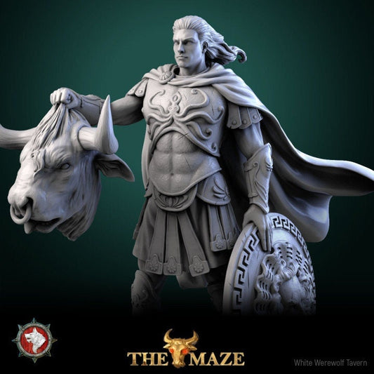 Theseus - Male Fighter - Unpainted Miniature