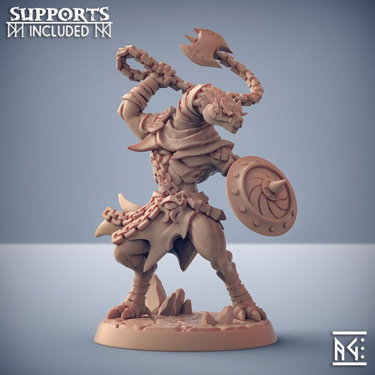 Nagarot Thrall - Pose B - Maneater Nagarots - Unpainted Miniature