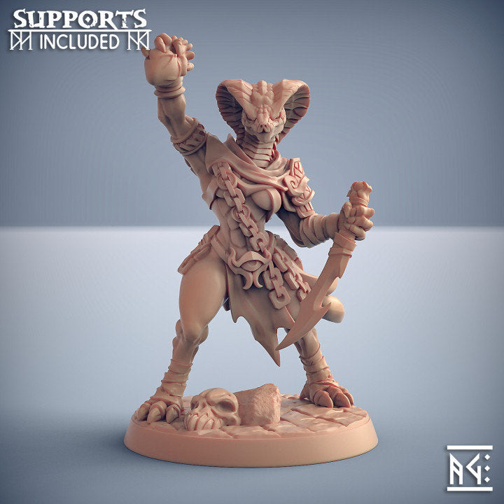 Nagarot Thrall - Pose F - Maneater Nagarots - Unpainted Miniature