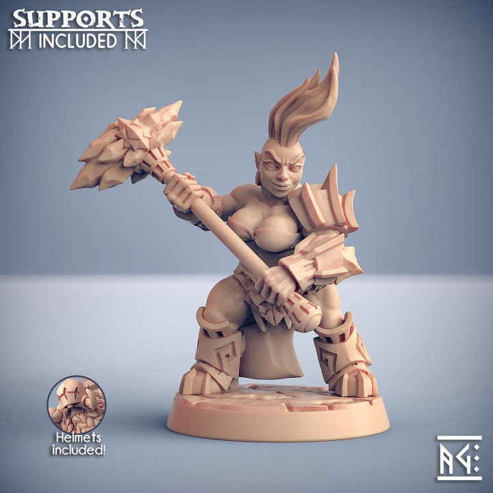 Dumlok Flameseekers - Pose F - Unpainted Miniature