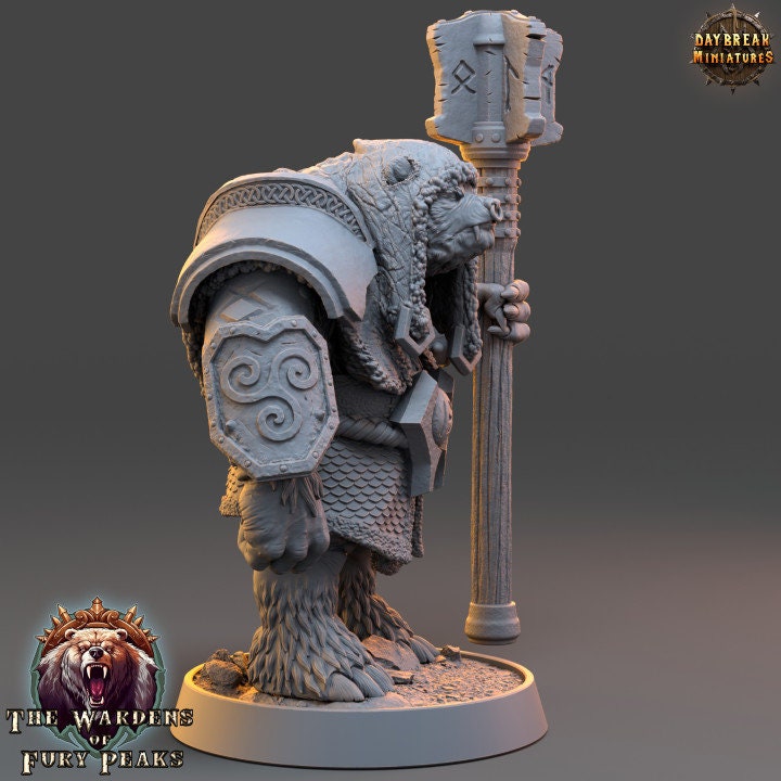 Basher Cree - The Wardens of Fury Peaks - Unpainted Miniature