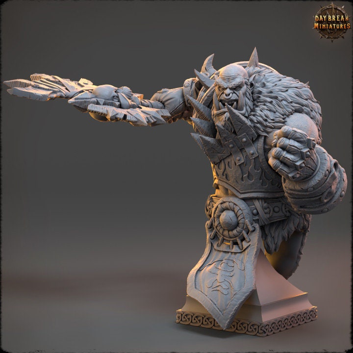 Ghoulang - Orc Barbarian Bust