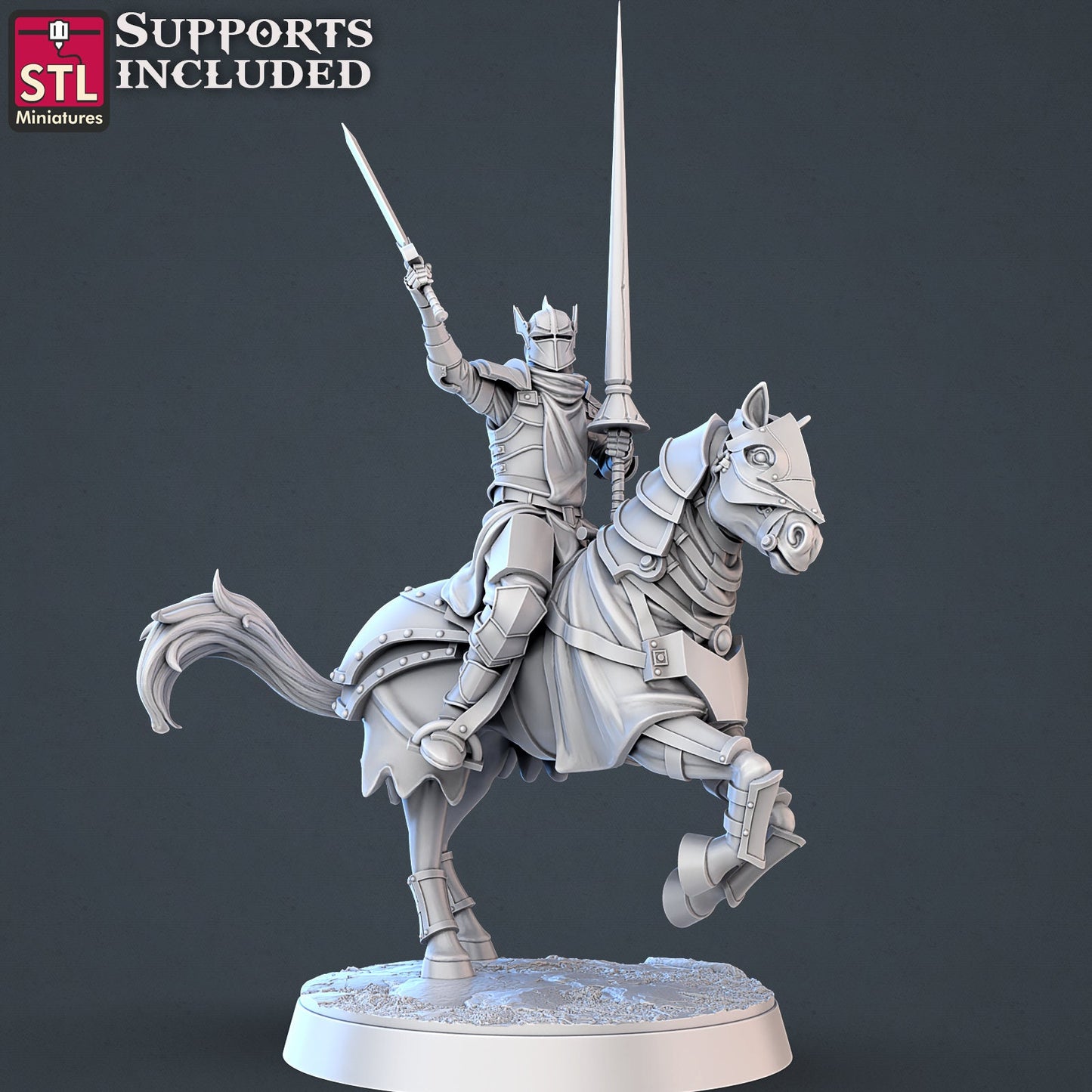 Jousting Set - Unpainted Miniature