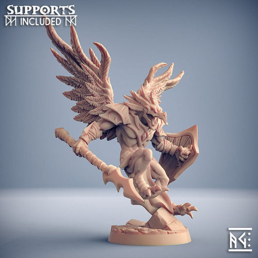 Eye-Cult Gryphkin - Pose B - Unpainted Miniature