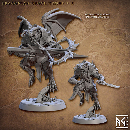 Draconian Scourge Troop - Pose E - Unpainted Miniature