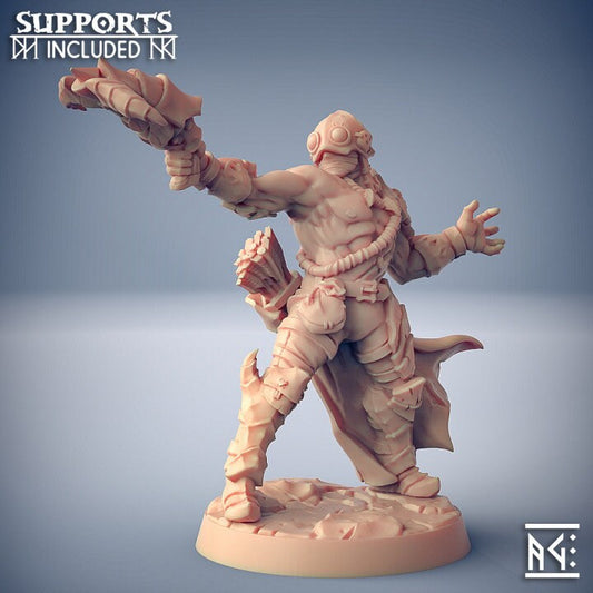 Scourgeland Survivor - Pose C - Unpainted Miniature