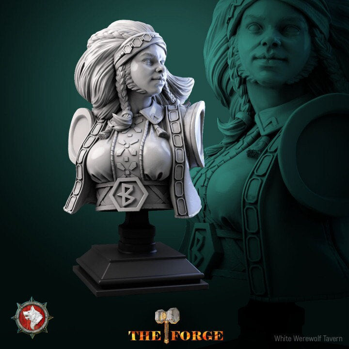 Ferrag Runemaster - Female Dwarf Bust