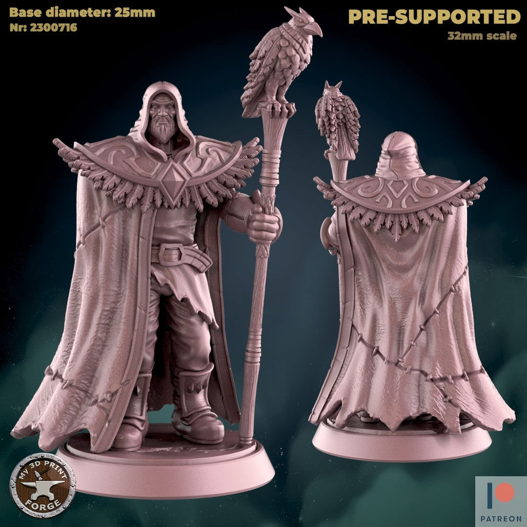 Great Mage - 2 Poses - Unpainted Miniature