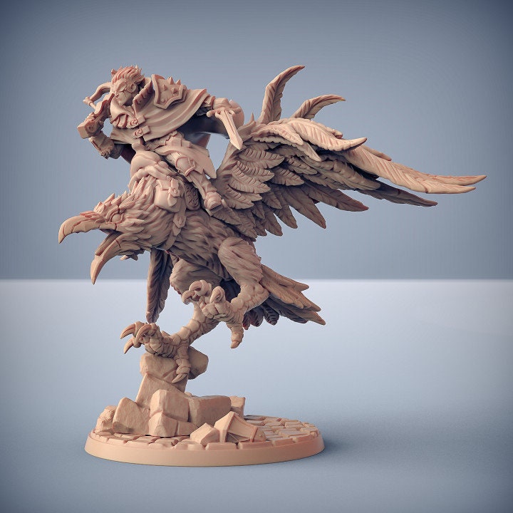 Aaron on Shadowclaws the Dire Raven - Thieves Guild Set - Unpainted Miniature