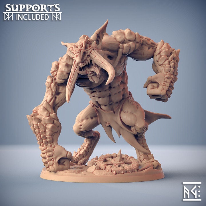 Blackrazor Rock Troll - Blackrazor Hobgoblin Set - Unpainted Miniature