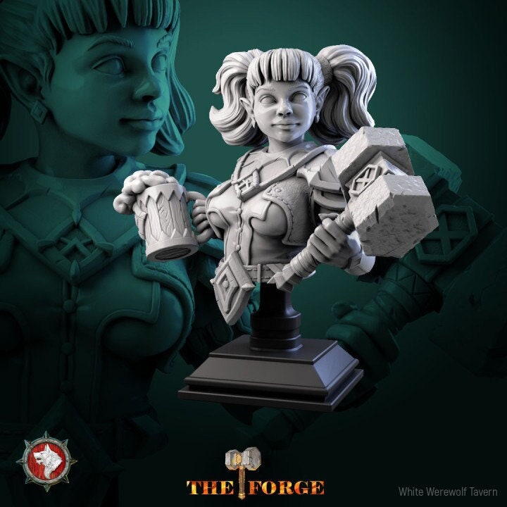 Galwyn Briskfeast - Female Dwarf Bust