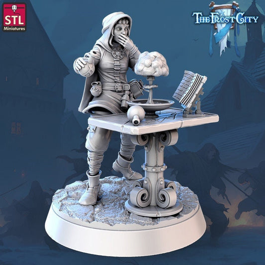 Mage Apprentice - Pose 3 - The Frost City - Unpainted Miniature