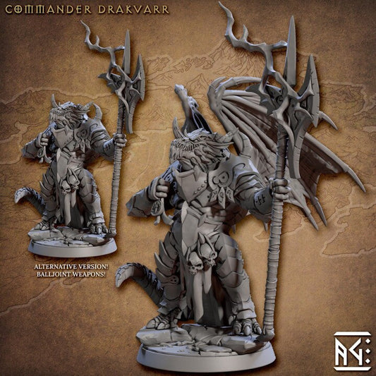 Commander Drakvarr - Draconian Scourge Set - Unpainted Miniature