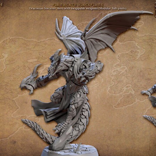 Flamagath Blackflame - Draconian Scourge Set - Unpainted Miniature