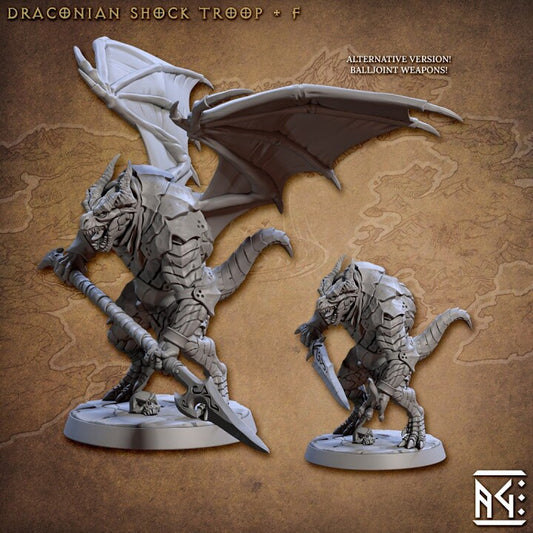 Draconian Scourge Troop - Pose F - Unpainted Miniature