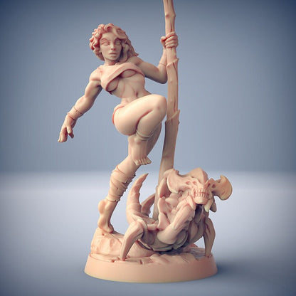 Lara the Dancer - Scourgeland Survivor - Pinup - Unpainted Miniature