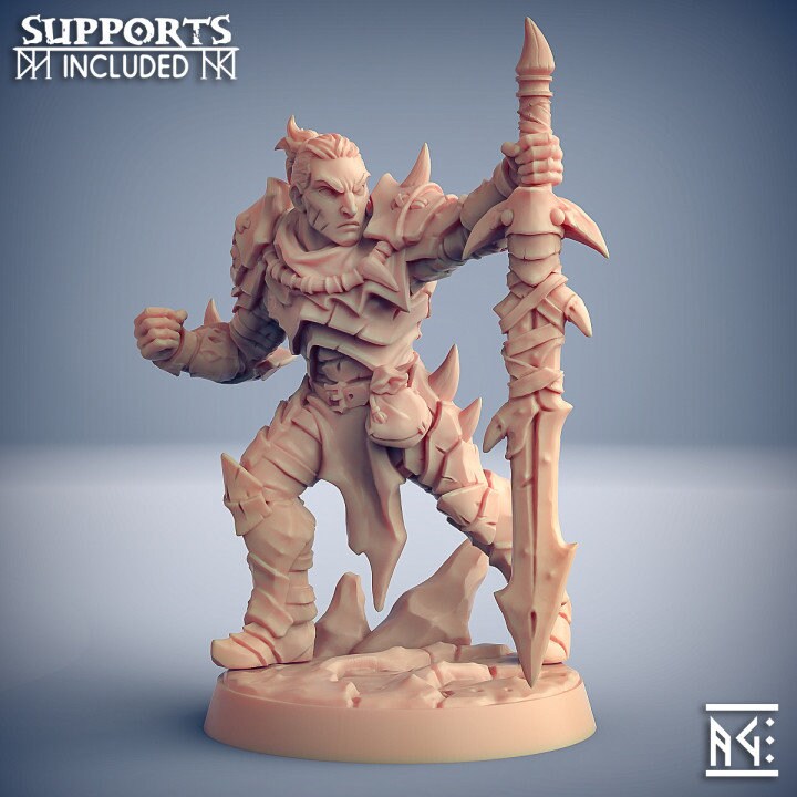 Scourgeland Survivor - Pose A - Unpainted Miniature