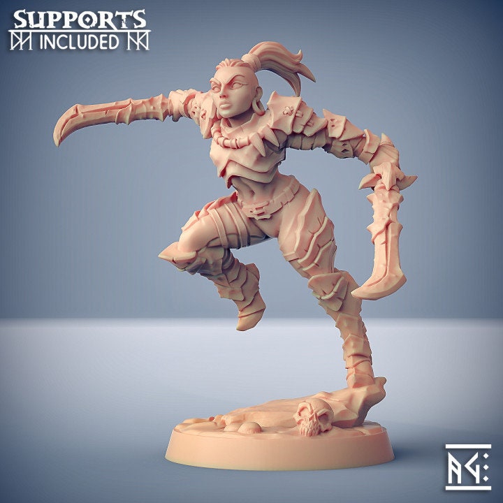 Scourgeland Survivor - Pose F - Unpainted Miniature