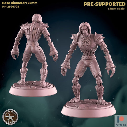 Undead Steward - 2 Poses - Unpainted Miniature