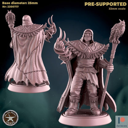 Great Mage - 2 Poses - Unpainted Miniature