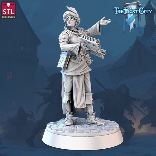 Mage Apprentice - Pose 1- The Frost City - Unpainted Miniature