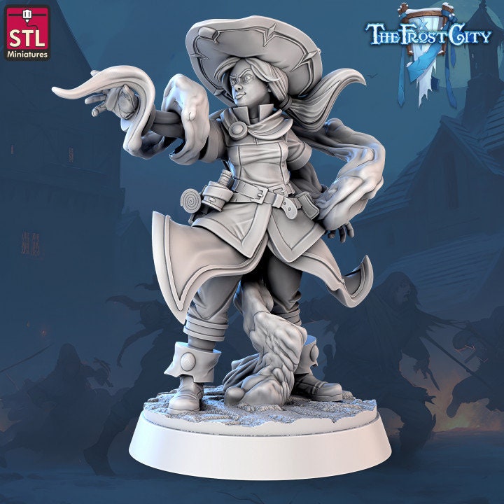 Mage Apprentice - Pose 6 - The Frost City - Unpainted Miniature