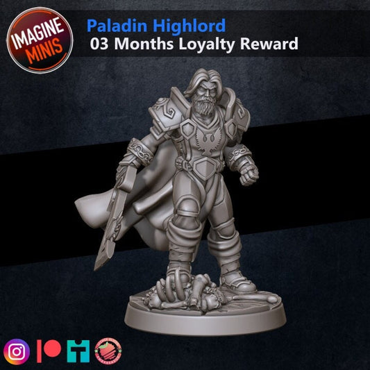 Paladin Highlord - Unpainted Miniature