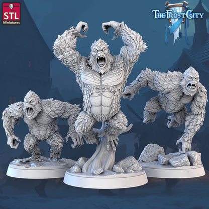 White Gorillas - The Frost City - Unpainted Miniature