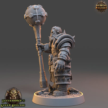 Gruzum Zeithammer - Zeithammer's Green Brigade - Unpainted Miniature