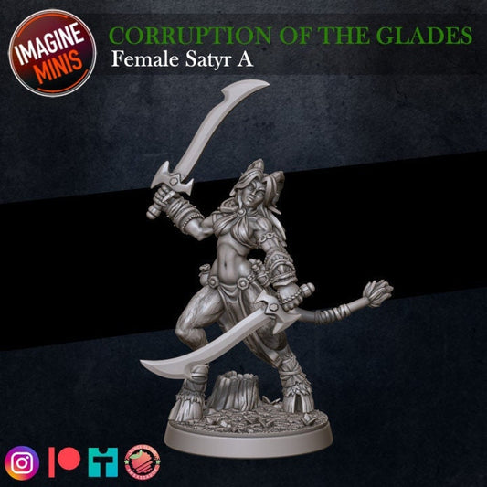 Female Satyr - Pose A - Unpainted Miniature