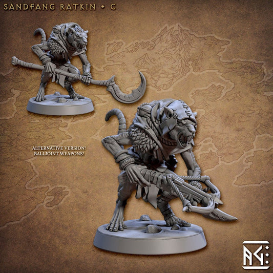 Sandfang Ratkin - Pose C - Unpainted Miniature