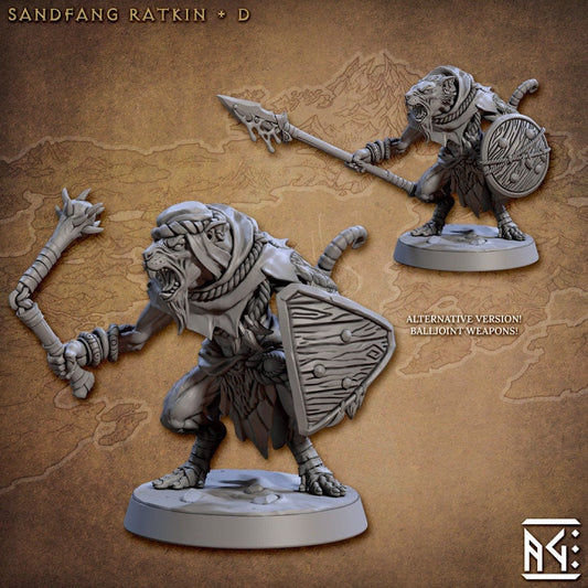 Sandfang Ratkin - Pose D - Unpainted Miniature