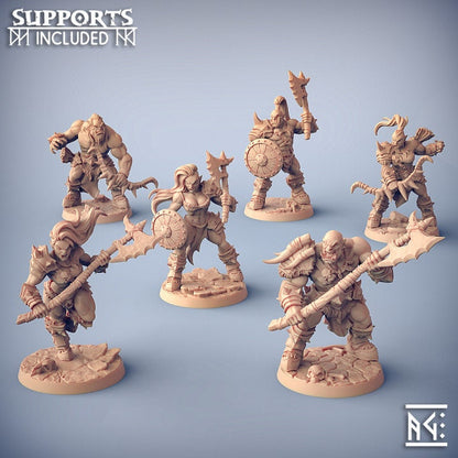 Orc Barbarians - Unpainted Miniature