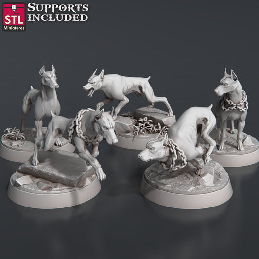 Wild Dogs - Unpainted Miniature