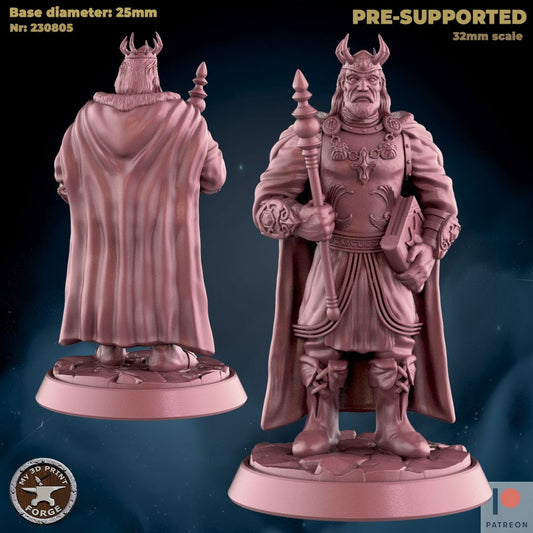 Human King - Unpainted Miniature