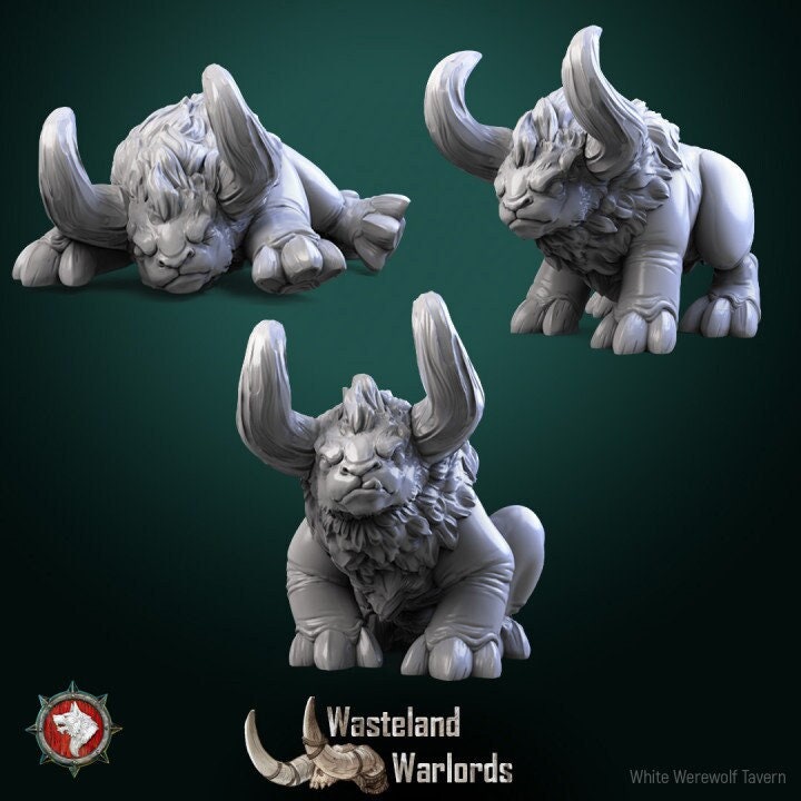 Baby Buflon - Wasteland Warlord Set - Unpainted Miniatures