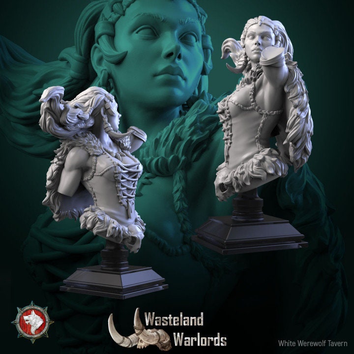 Laurie Lightning Rod - Female Shaman Bust