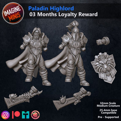 Paladin Highlord - Unpainted Miniature