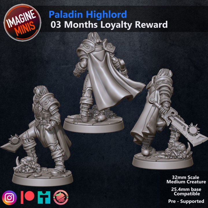 Paladin Highlord - Unpainted Miniature