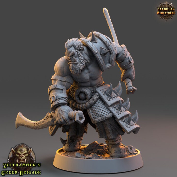 Grizban Gutz - Zeithammer's Green Brigade - Unpainted Miniature