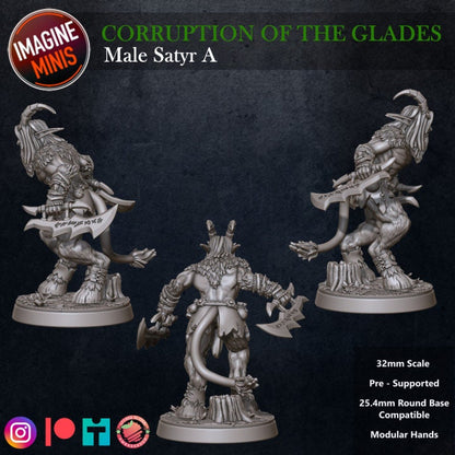 Male Satyr - Pose A - Unpainted Miniature