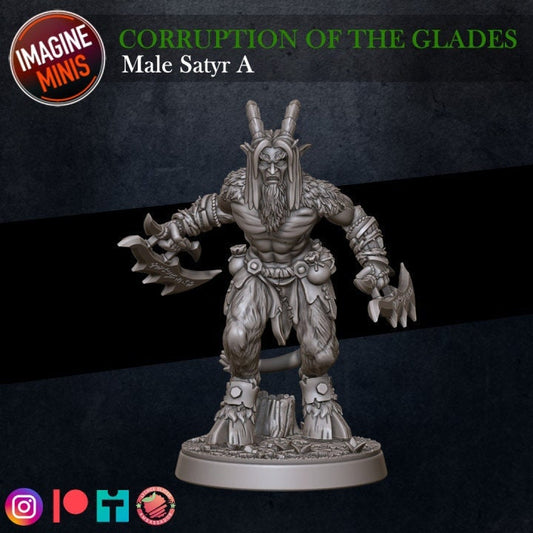 Male Satyr - Pose A - Unpainted Miniature