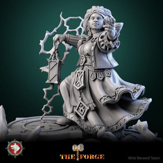 Ferrag Runemaster - Female Dwarf - Unpainted Miniature