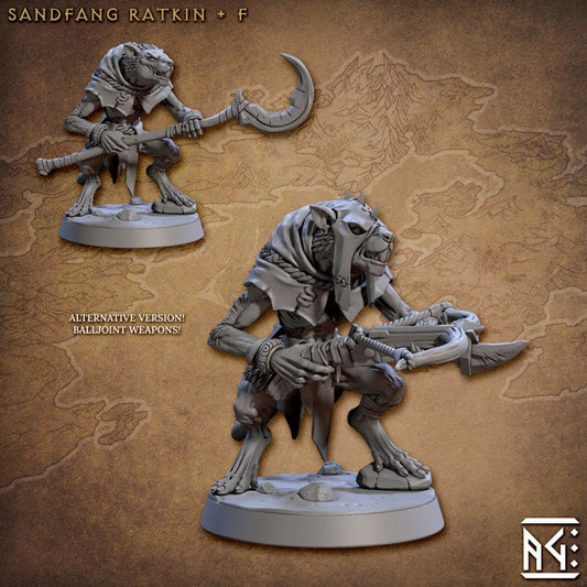 Sandfang Ratkin - Pose F - Unpainted Miniature