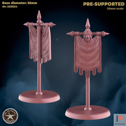 Simple Banner - Unpainted Miniature