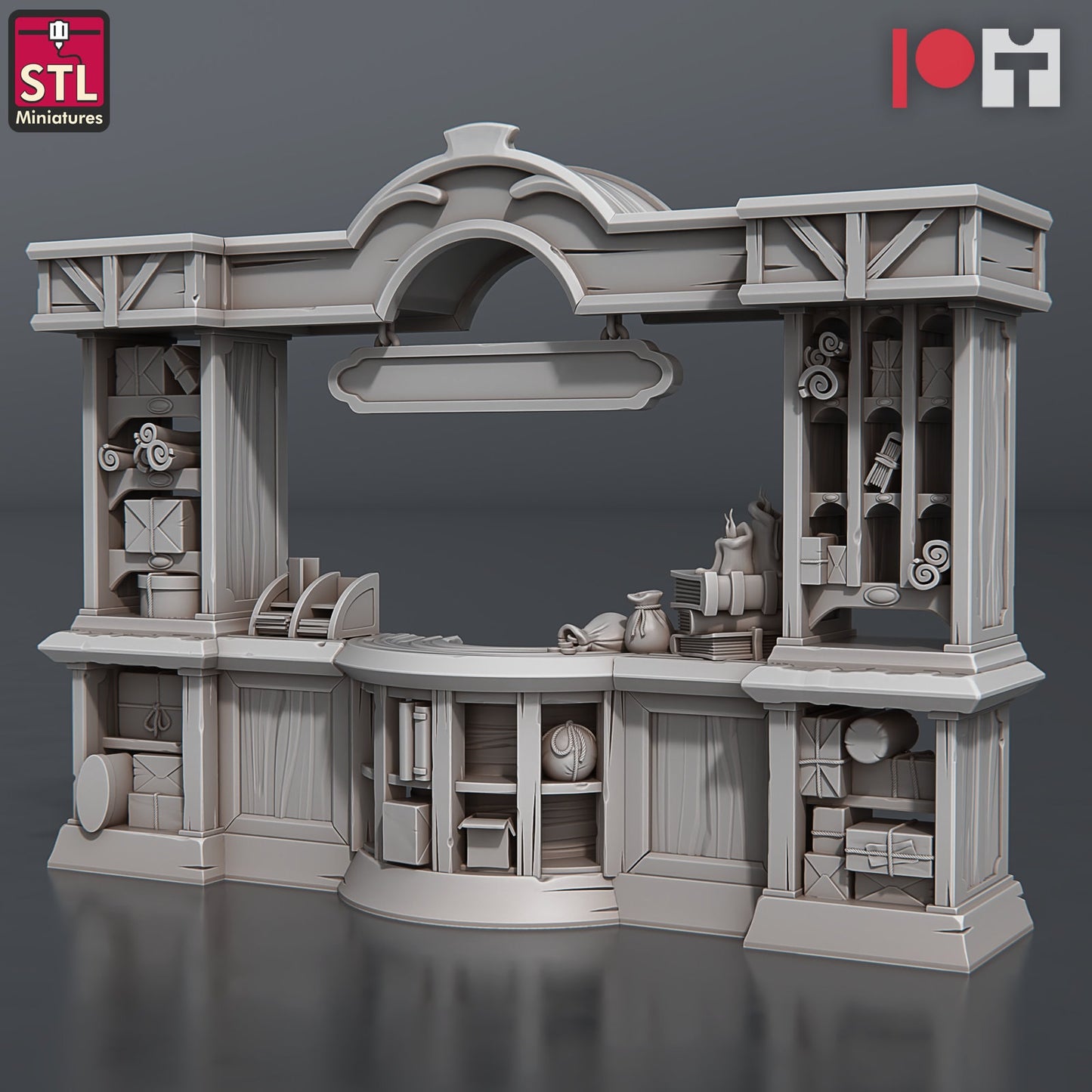 Post Office Counter - Unpainted Miniature